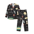 thumbnail image 1 of Naloa Vegetable Quiche Men’s Pajamas Set - Long Sleeve Button Down Sleep Shirt and Pajama Bottoms Sleepwear Set-Large, 1 of 7