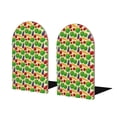 thumbnail image 1 of Naloa Vegetable Wood Non-Skid Bookend for Shelves,Book Ends for Heavy Books, Book Stand for CDs,1 Pair, 1 of 7
