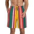thumbnail image 1 of Naloa Vertical Stripes Men's Beach Shorts, Surfing shorts, Swim trunks, Quick Dry Swim Trunks for Surfing Beach Fun - Medium, 1 of 9