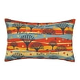 thumbnail image 1 of Naloa Vibrant Autumn Forest Hues Pillowcase, Throw Pillowcase, Wrinkle-Free, Stain-Resistant with Hidden Zipper for Bedroom Sofa-14"x20", 1 of 6