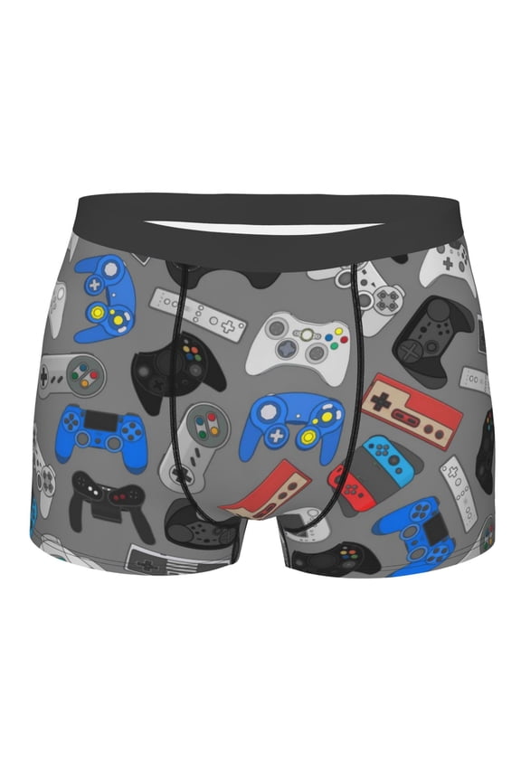 Video Game Print Mens Underwear - Boxers for Men, Classic Briefs for Men