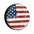 thumbnail image 1 of Naloa Vintage American Flag PVC Leather Spare Tire Wheel Cover for Car Truck SUV Camper Trailer Universal Fit many size16 inch, 1 of 6