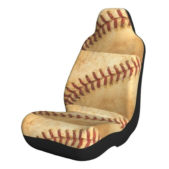 Naloa Vintage Baseball Car Seat Covers 2PCs Front Car Seat Covers Universal fit for Most Cars SUVs and Trucks - 2 PCS