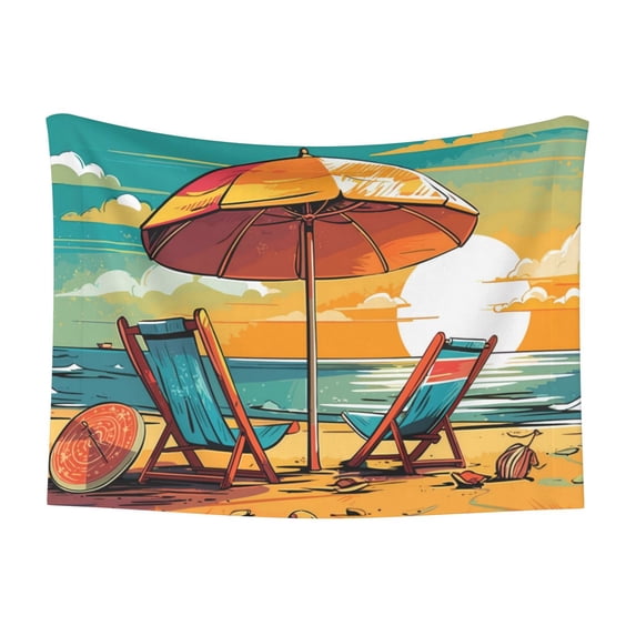 Naloa Vintage Beach Sunset Dog Blanket, 3 Sizes Cat Blanket for Indoor Cats Large Medium Small Dog Gifts-Small