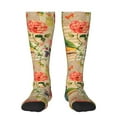 thumbnail image 1 of Naloa Vintage Bird Thigh High Socks Extra Long Stretchy Sock Women Over Knee High Opaque Stocking Daily Wear, 1 of 6