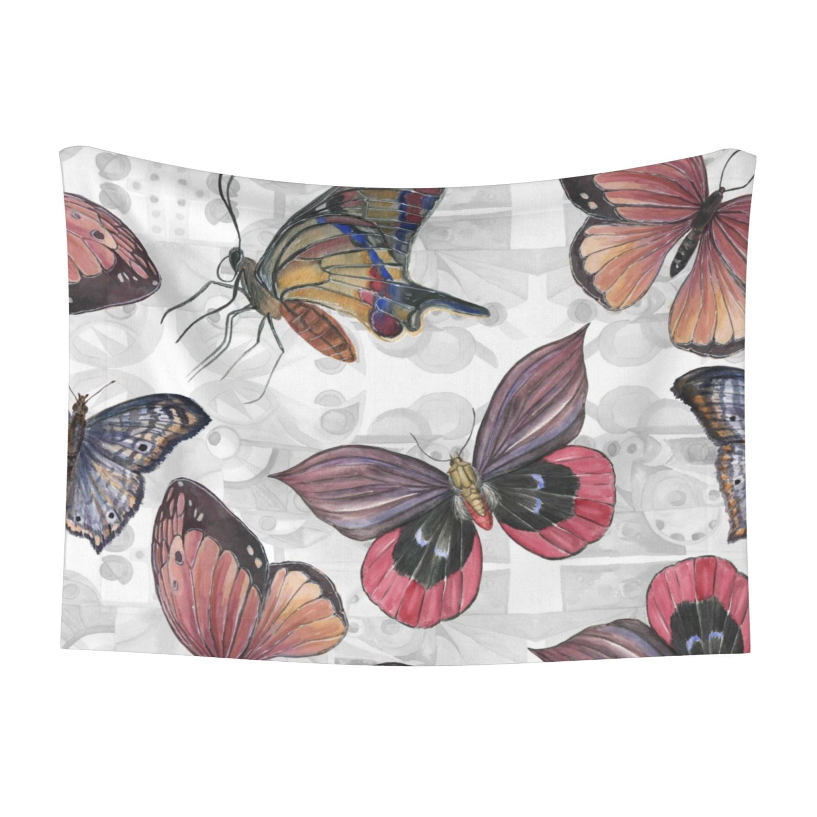 Naloa Vintage Butterflies Dog Blanket, 3 Sizes Cat Blanket for Indoor Cats Large Medium Small Dog Gifts-Medium