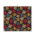 thumbnail image 1 of Naloa Vintage Card Dish Drying Mat for Kitchen Counter, Heat Resistant Drainer Mats, Absorbent Draining Mat,Dish Rack Pad,16"x18", 1 of 8