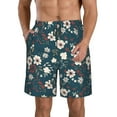 thumbnail image 1 of Naloa Vintage Floral Men's Beach Shorts, Surfing shorts, Swim trunks, Quick Dry Swim Trunks for Surfing Beach Fun - Medium, 1 of 9