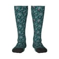 thumbnail image 1 of Naloa Vintage Floral Thigh High Socks Extra Long Stretchy Sock Women Over Knee High Opaque Stocking Daily Wear, 1 of 6