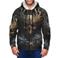 thumbnail image 1 of Naloa Vintage Ornate Skull Men’s Hoodies, Zip up Hoodie, Sweatshirts,Hoodies for Men Sizes S-3XL-Small, 1 of 5