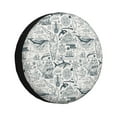 thumbnail image 1 of Naloa Vintage Sailboats PVC Leather Spare Tire Wheel Cover for Car Truck SUV Camper Trailer Universal Fit many size17 inch, 1 of 6