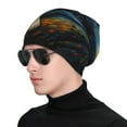 thumbnail image 1 of Naloa Vintage Starry Sky Labrador A Soft Beanie Hat, Knit Beanie Daily Beanie in Fine Knit for Women Men Winter Travel, Outdoor, 1 of 7