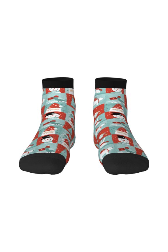 Warm Christmas Memories Ankle Socks for Women Non Slip Socks No Show Socks Classic Low Cut Casual Socks Casual Socks