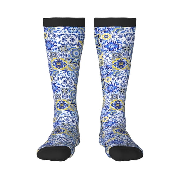 Naloa Watercolor Artwork Knee Socks, High Socks Long Stretchy Sock Women Knee High Stocking, Long Socks for Women