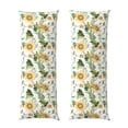 thumbnail image 1 of Naloa Watercolor Bright Sunflowers Super Soft 20x60 Body Pillow Case,Long Side Hidden Zipper（PILLOWS ARE NOT INCLUDED）, 1 of 5