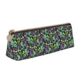 thumbnail image 1 of Naloa Watercolor Cactuses Print Leather Pencil Case - Portable Big Capacity Pencil Pouch Organizer Bag Stationery Bag for Work & Office Pencil Pen Case, 1 of 5
