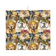 thumbnail image 1 of Naloa Watercolor Dogs Dish Drying Mat for Kitchen Counter, Heat Resistant Drainer Mats, Absorbent Draining Mat,Dish Rack Pad,16"x18", 1 of 8