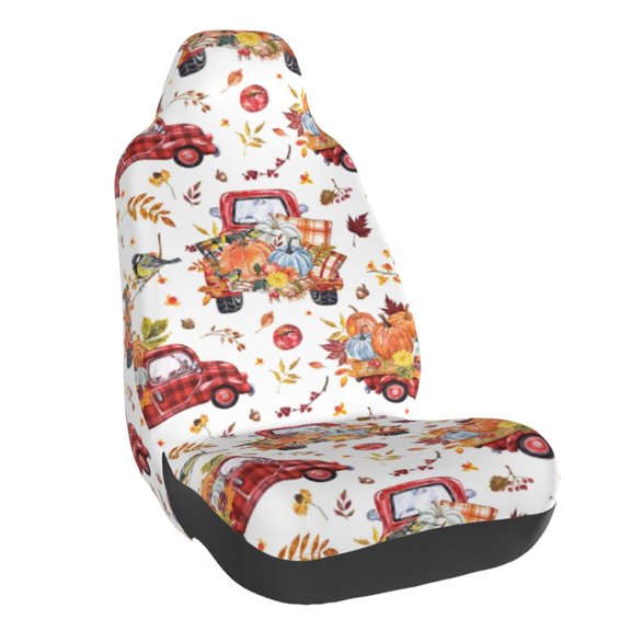 Naloa Watercolor Fall Car Seat Covers Universal Front Seat Coves for Car Accessories ,Padded Car Covers for Automotive, SUV, Truck, and Van