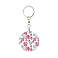 thumbnail image 1 of Naloa Watercolor Flowers Print Round Keychain Keychain Key Ring, Key Tag, Key Chain Bulk for Gift Accessories (Round), 1 of 7