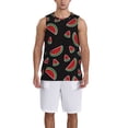 thumbnail image 1 of Naloa Watermelon Basketball Jersey Reversible Men's Mesh Athletic Sports Shirts Training Practice S-4XLX-Large, 1 of 6