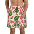 thumbnail image 1 of Naloa Watermelon Men's Beach Shorts, Surfing shorts, Swim trunks, Quick Dry Swim Trunks for Surfing Beach Fun - Large, 1 of 9