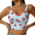 thumbnail image 1 of Naloa Watermelon Sports Bras for Women, High Support Bra with Removable Pads, Comfortable - X-Large, 1 of 9