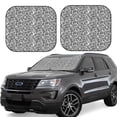 thumbnail image 1 of Naloa Weave Geometric 2 Piece Foldable Car Sun Shades, Car Windshield Sunshade, Front Window Sunshade for Car, Truck, SUV - Large, 1 of 7