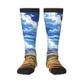 thumbnail image 1 of Naloa Western Desert Cactus Thigh High Socks Extra Long Stretchy Sock Women Over Knee High Opaque Stocking Daily Wear, 1 of 6