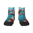 thumbnail image 1 of Naloa Whimsical Cats and Flowers Scene Ankle Socks for Women Non Slip Socks No Show Socks Classic Low Cut Casual Socks Casual Socks, 1 of 7