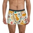 thumbnail image 1 of Naloa Whimsical Fox Floral Garden Mens Underwear - Boxers for Men, Mens Boxer Briefs, Classic Briefs for Men-Medium, 1 of 5