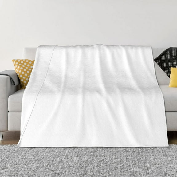 Naloa White Flannel Blankets - Thick and Warm Blanket for Winter, Soft Fuzzy Plush King Blanket for All Seasons40"x30"