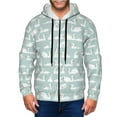 thumbnail image 1 of Naloa White Swan Men’s Hoodies, Zip up Hoodie, Sweatshirts,Hoodies for Men Sizes S-3XL-Large, 1 of 5