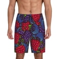 thumbnail image 1 of Naloa Wild Berries Men's Short Pajama Pants, Pj Shorts, Lounge Comfort Shorts-Medium, 1 of 6