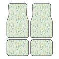 thumbnail image 1 of Naloa Wildflower Watercolor 5 Car Foot Mat Set of 4 Pieces - Universal Floor Liner Neoprene Full Set Floor Mats for Cars Trucks SUV, 1 of 7
