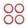 thumbnail image 1 of Naloa Winter Christmas Snowflake Leather Coasters for Drinks, Durable Drink Coasters 4 Set for Tabletop Protection, Luxurious Home Décor and Housewarming Gift ( {designName})Round Shape, 1 of 6