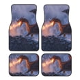 thumbnail image 1 of Naloa Winter Fire Dragon Car Foot Mat Set of 4 Pieces - Universal Floor Liner Neoprene Full Set Floor Mats for Cars Trucks SUV, 1 of 7