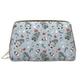 thumbnail image 1 of Naloa Winter Gnome And Snowman Leather Makeup Bag for Purse Travel, Portable Small Cosmetic Organizer for Women and Girls, Make up Bag with Zipper, 1 of 8