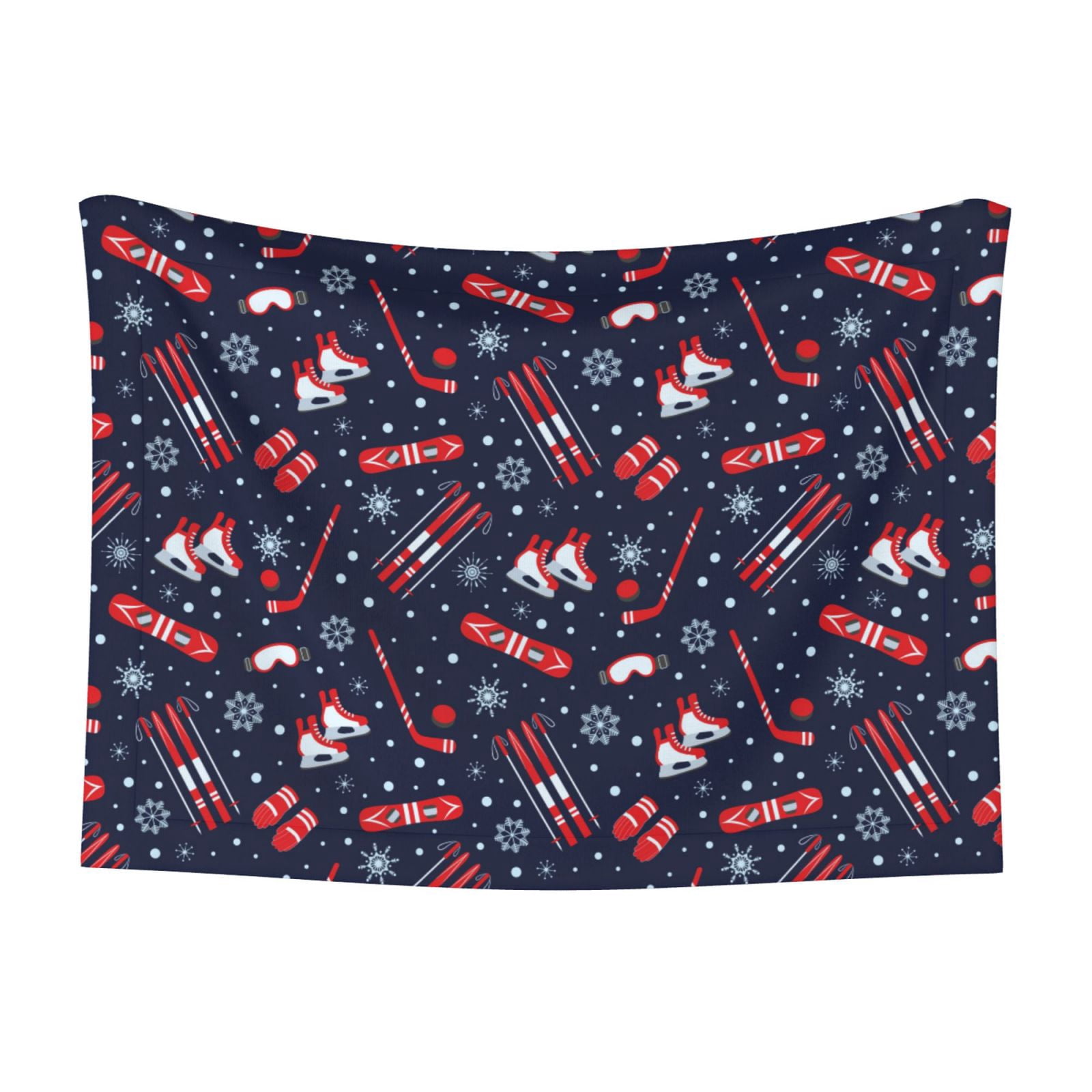 Naloa Winter Skiing Snowflakes Dog Blanket, 3 Sizes Cat Blanket for Indoor Cats Large Medium Small Dog Gifts-Medium