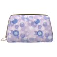 thumbnail image 1 of Naloa Winter With Snowflakes Leather Makeup Bag for Purse Travel, Portable Small Cosmetic Organizer for Women and Girls, Make up Bag with Zipper, 1 of 8