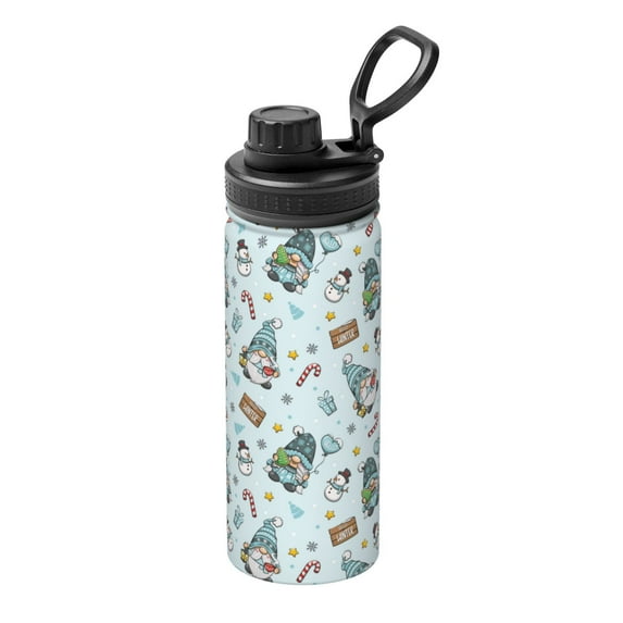 Naloa Winter Wonderland Light Blue 18oz Sports Insulated Kettle, Stainless Steel Insulated Cup for Women Men for Fitness, Gym & Outdoor