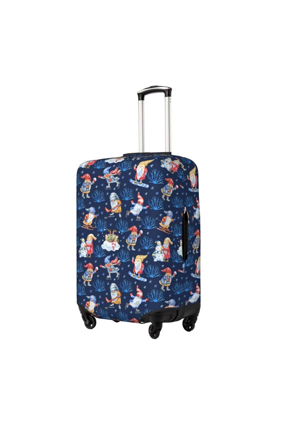 Winter old man Playtime Elastic Suitcase Protector, Travel Suitcase Protector Cover Fits 18-32in Suitcase(No luggage included)-Small