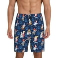 thumbnail image 1 of Naloa Winter old man Playtime Men's Short Pajama Pants, Pj Shorts, Lounge Comfort Shorts-Large, 1 of 6
