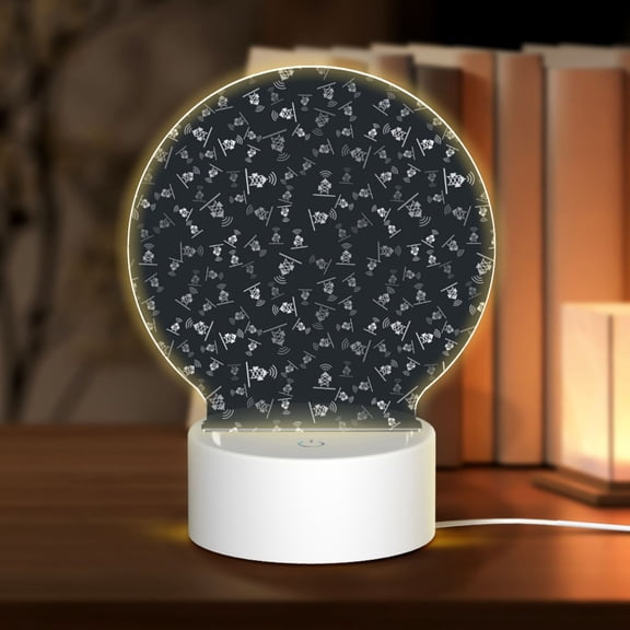 Naloa Wireless Antenna Icon Acrylic LED Night Light Custom LED Lights Personalized Nightlight Customized Gifts for Family Couples Friends