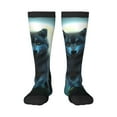 thumbnail image 1 of Naloa Wolf Knee Socks, High Socks Long Stretchy Sock Women Knee High Stocking, Long Socks for Women, 1 of 6
