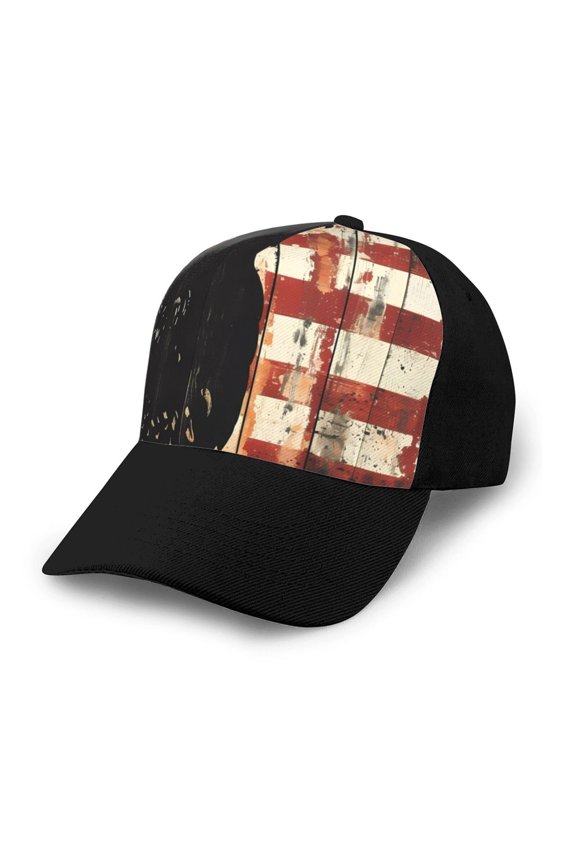 Wood Grain Bald Eagle Adult adjustable Print Baseball Hat, Patchwork curved brim baseball capfor Men and Women, One Size