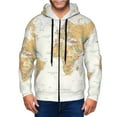 thumbnail image 1 of Naloa World Map 1 Men’s Hoodies, Zip up Hoodie, Sweatshirts,Hoodies for Men Sizes S-3XL-Large, 1 of 5