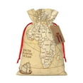 thumbnail image 1 of Naloa World Map Drawstring Christmas Bags, 3D Xmas Gift Bags, Christmas Wrapping Bags, Xmas Goodie Bags, Treat Pouch Bags, Party Favor Bags-Medium, 1 of 9