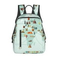 thumbnail image 1 of Naloa World Travel Map Print Lightweight DayBackpack Suitable for school, work, shopping, travel, etc., 1 of 5