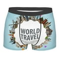 thumbnail image 1 of Naloa World Travel Print Mens Underwear - Boxers for Men, Classic Briefs for Men, 1 of 9