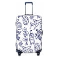 thumbnail image 1 of Naloa World Travel2 Elastic Suitcase Protector, Travel Suitcase Protector Cover Fits 18-32in Suitcase - X-Large, 1 of 1
